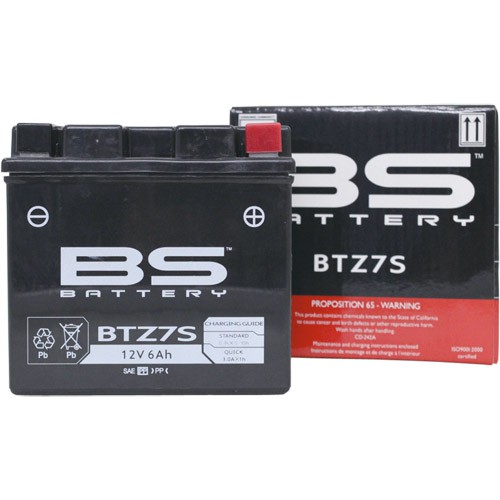 1個売り】BTZ7S （YTZ7S 互換） (BTZ7S) BSバッテリー バイクパーツの 