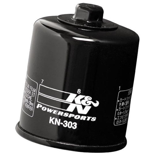 KN-303 オイルフィルター ブラック カートリッジタイプ (KN-303) K&N