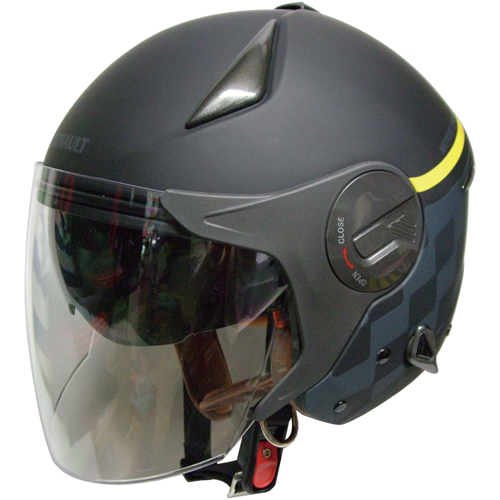 RN-999W ルノー Wシールドジェットヘルメット マットブラック (RN-999W 
