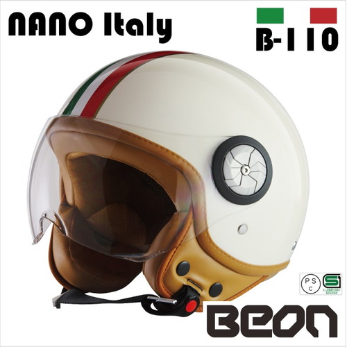 Beon スモールジェットヘルメット B110 フラッグ イタリア Mサイズ Be 110italy M Beon ベオン バイク パーツの通販はカスタムジャパンへ