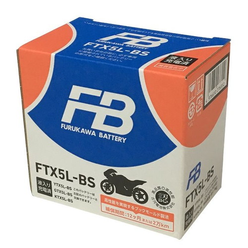 FTX5L-BS （YTX5L-BS 互換）(液入充電済) (FTX5L-BS) 古河電池 バイク
