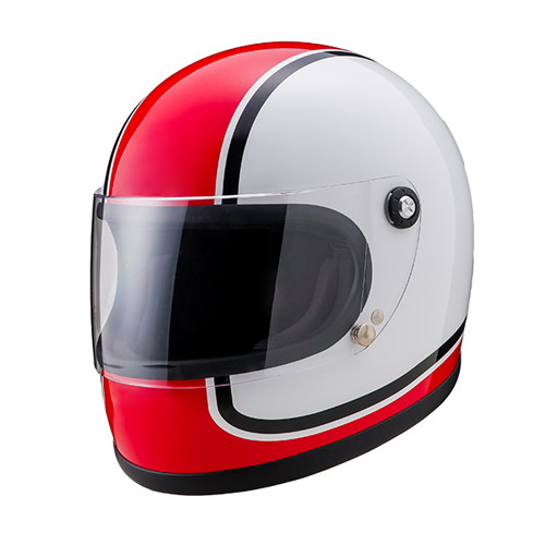 新品！ヘルメット、フルフェイスヘルメット-赤い：NO25