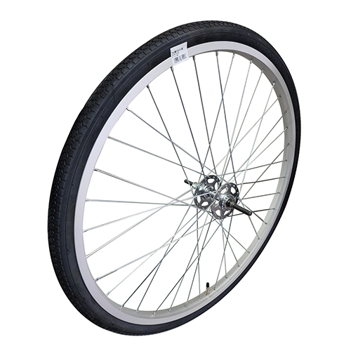 ローラーブレーキ対応後輪リム完組 外装6段 27インチ アルミの自転車 