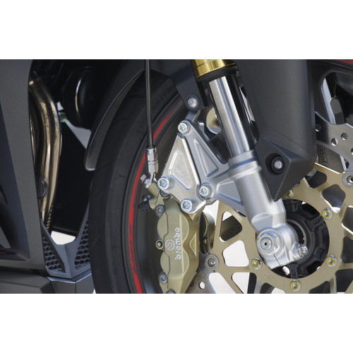 Fキャリパーサポート SIL ブレンボ4P/40mm CBR250RR(シルバーアルマイト仕上げ): バイク┃ カスタムジャパンの仕入・通販カタログ