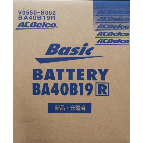 ACデルコ ベーシックバッテリー 40B19R(40B19R): 自動車┃ カスタムジャパンの仕入・通販カタログ