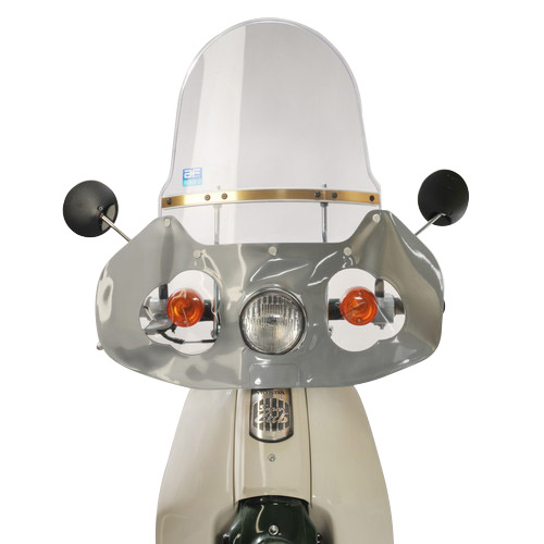 ポピュラー1D 丸ヘッド用 ウインドシールド (PD-01) 旭風防 バイクパーツの通販はカスタムジャパンへ