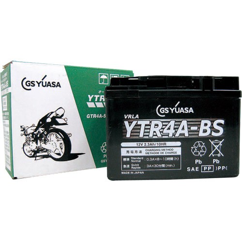 1個売り】YTR4A-BS (YTR4A-BS) GSユアサ バイクパーツの通販はカスタムジャパンへ