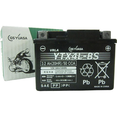 1個売り】YTX4L-BS (YTX4L-BS) GSユアサ バイクパーツの通販はカスタムジャパンへ
