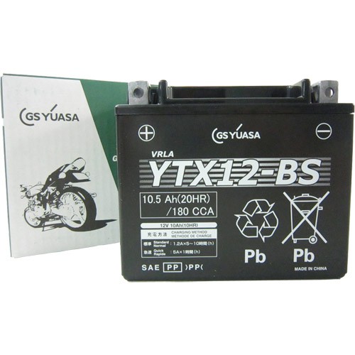 1個売り】YTX12-BS (YTX12-BS) GSユアサ バイクパーツの通販はカスタム