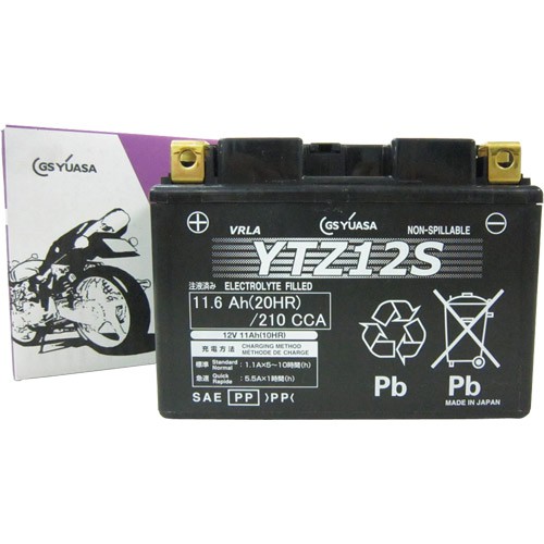 1個売り】YTZ12S (YTZ12S) GSユアサ バイクパーツの通販はカスタム