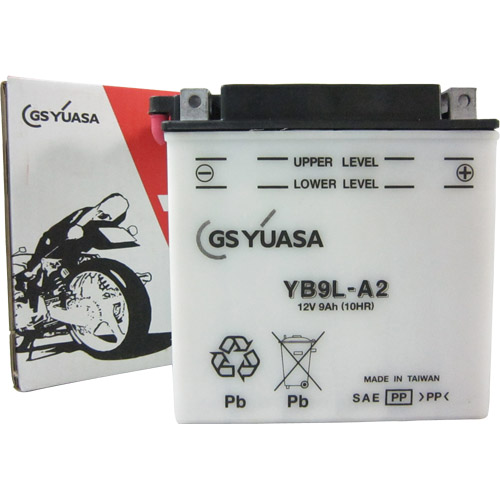 YB9L-A2 バイク バッテリー GS YUASA ジーエス ユアサ 2個車・バイク・自転車