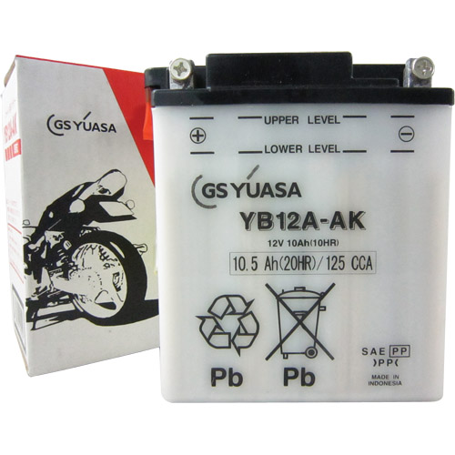 YB12A-AK (YB12A-AK) GSユアサ バイクパーツの通販はカスタムジャパンへ