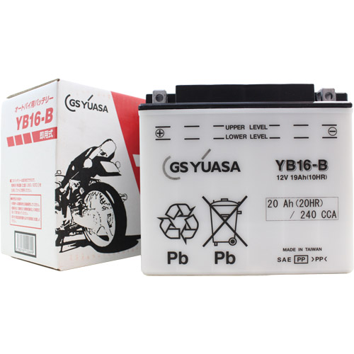 GM16Z-4B バッテリー　日本電池　12N16-4B  YB16-B