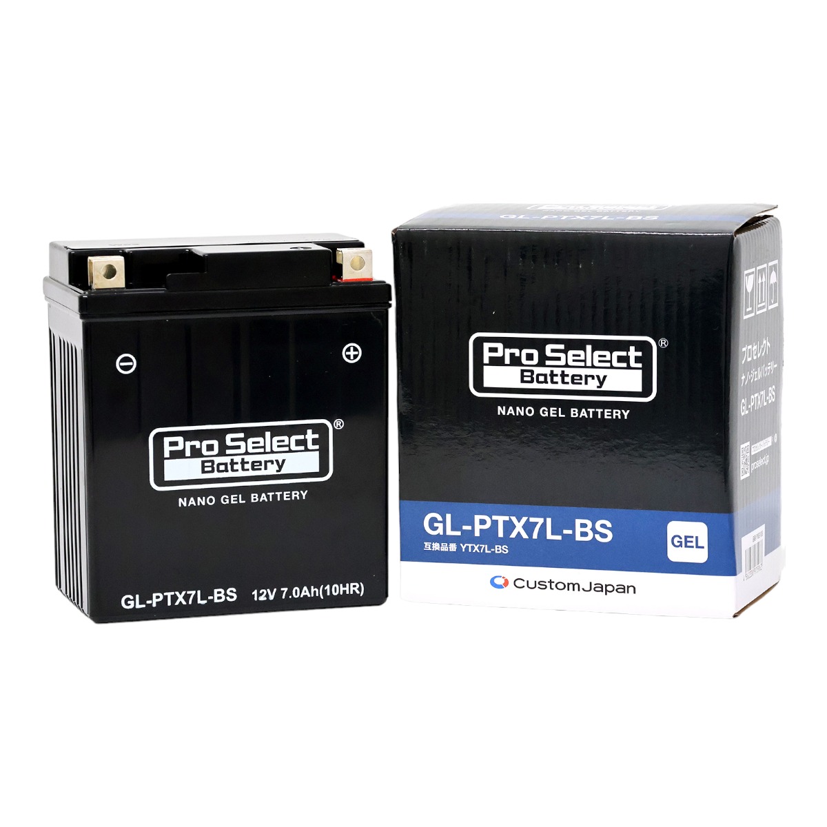 GL-PTX7L-BS (YTX7L-BS 互換)(ジェルタイプ 液入充電済) ProSelect